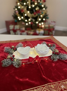 Velas aromáticas Aroma Lume em prateleira.